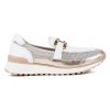 Dámské bílo zlaté sportovní mokasíny Caprice