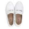 Dámské bílé slip on mokasíny z jelení kůže Caprice 5