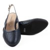 Dámské tmavě modré perforované lodičky s otevřenou patou Caprice 4
