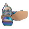 Dámské extravagantní barevné sandály na podpatku Epica 4