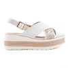Dámské bílé sandály na vysoké platformě Regarde le Ciel