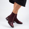 Dámské vínové kotníčkové boty Hispanitas