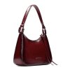 Dámská lakovaná vínová kabelka Hispanitas BI254149