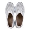 Dámské bílé kožené perforované slip on tenisky Letizia 5