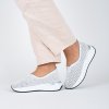 Dámské bílé kožené perforované slip on tenisky Letizia 7