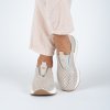 Dámské metalické kožené perforované slip on tenisky Letizia 2