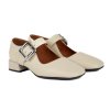 Dámské kožené béžové lodičky s páskem přes nárt Letizia 4