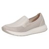 Dámské kožené béžové slip on mokasíny Caprice 24751 6