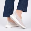 Dámské kožené béžové slip on mokasíny Caprice 24751 2