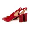 Dámské červené lodičky s otevřenou patou Letizia 5