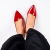 Dámské červené lodičky s otevřenou patou Letizia 2