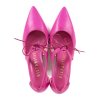 Dámské růžové kožené elegantní otevřené lodičky Hispanitas 7