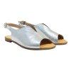 Dámské stříbrné sandály na nízkém podpatku Letizia 3