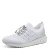 Dámské stříbrné tenisky Marco Tozzi s třpytivými kamínky