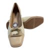 Dámské béžové lodičky Piccadilly s ozdobnou sponou 4