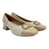 Dámské béžové lodičky Piccadilly s ozdobnou sponou 2