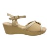 Dámské béžové sandály Piccadilly s ozdobnou sponou 540419-1