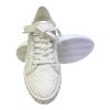 Dámské bílé prodyšné tenisky s krajkovou výšivkou Marco Tozzi