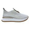 Dámské bílé perforované slip-on tenisky Letizia