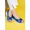Dámské riflové sandály na klínku 5043 4