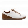 Men's white leather ankle boots