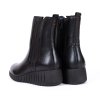 Dámské černé kotníčkové boty na klínku 3