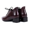 Dámské bordó polobotky s vyšší patou 7