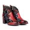 Dámské kotníčkové boty s motivem květů Laura Vita 2