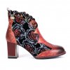 Dámské kotníčkové boty s motivem květů Laura Vita 1