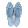 Dámské modré baleríny Marco Tozzi s otevřenou patou 5
