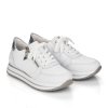 Dámské bílé tenisky na klínku Rieker N3509-80