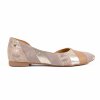 Dámské béžové baleríny s vykrojením 4