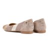 Dámské béžové baleríny s vykrojením 6
