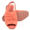 Dámské lososové sandály na podpatku 6