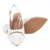 Dámské bílé lodičky s otevřenou patou Piccadilly 6