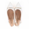 Dámské bílé lodičky s otevřenou patou Piccadilly 7