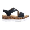 Dámské černé sandály Rieker V3964 01