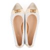 Dákské perforované baleríny se zlatou špicí 5