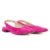 Dámské růžové baleríny s otevřenou patou 2