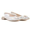 Dámské zlaté baleríny s otevřenou patou 2