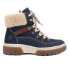 Dámské modré zimní boty Rieker X8638 14 4