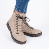 Béžové kotníčkové boty Rieker Y3420 60