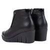 Dámské černé kotníčkové boty na klínku 5