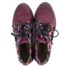 Dámské fialové polobotky s květinovým motivem Laura Vita Ibcihalo 5