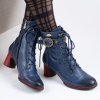 Dámské modré kotníčkové boty Laura Vita INCAO 07A 2