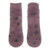 Melton - protiskluzové froté ponožky - Grape