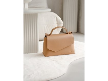 klopnova kabelka tri generace cappucino zlato