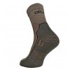 Merino ponožky FLORES Merino LT - hnědá