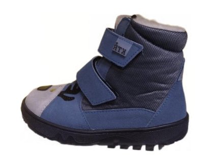 ZIMNÍ NEPROMOKAVÉ BOTY KTR BARE s membránou - SOB 315 modrá+ šedá+šedá chlapecké