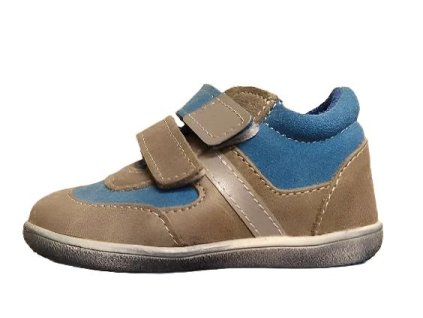 Celoroční obuv Jonap 051MV -šedá/tyrkys chlapecké